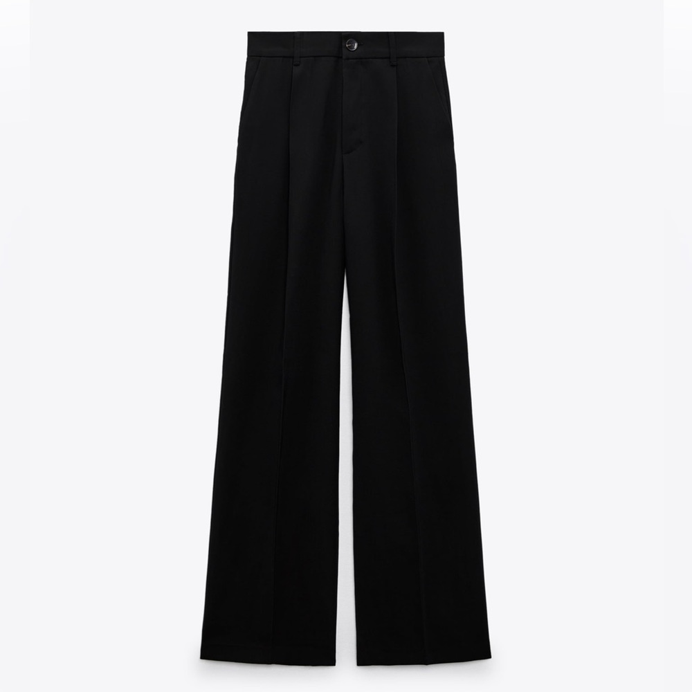 New With Tags! Zara Black Full Length Trousers